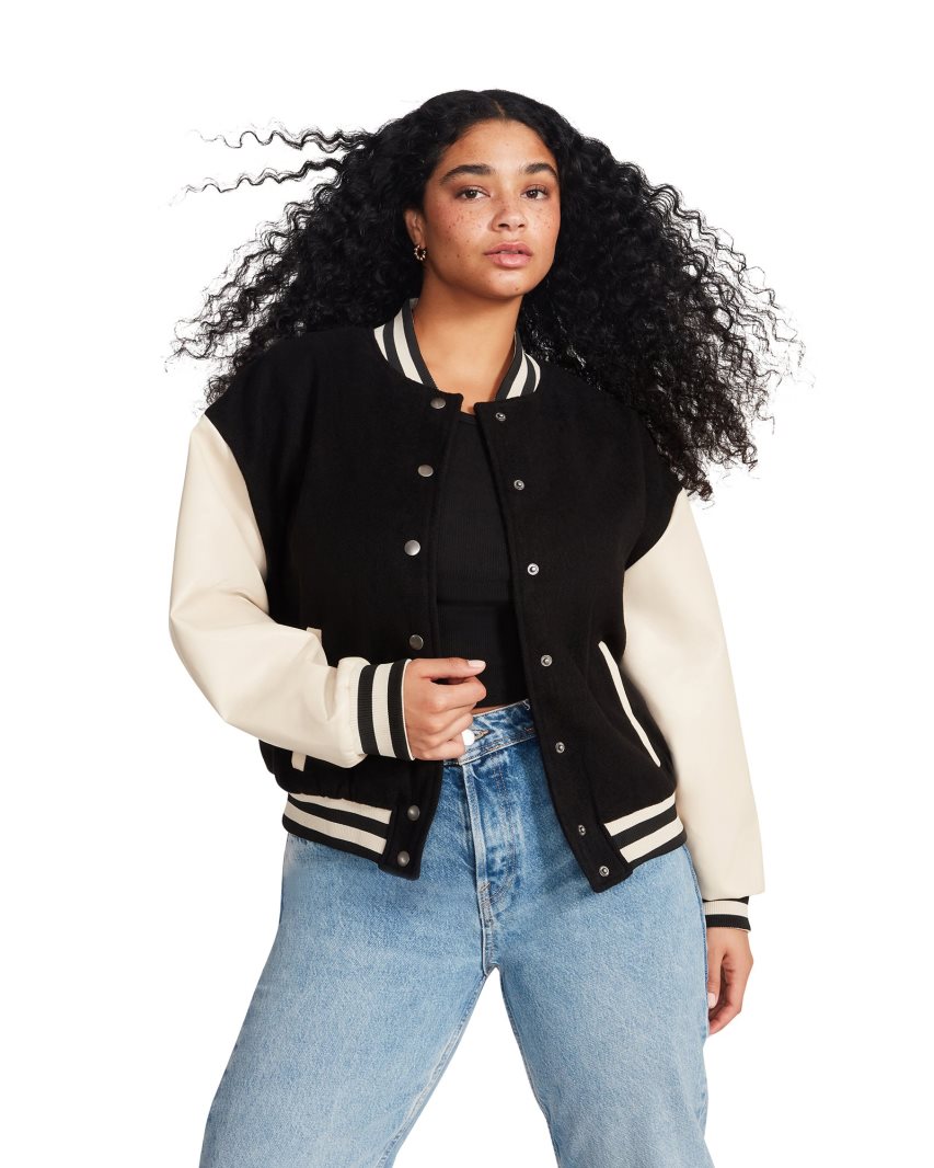 Black Steve Madden Alexandra Women's Jackets | PH 1796ESY